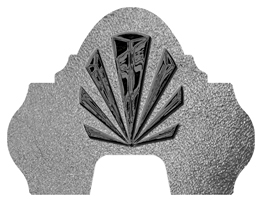 DARAY-L-602-BK-SH-SL Black Sunburst Shimmer Silver